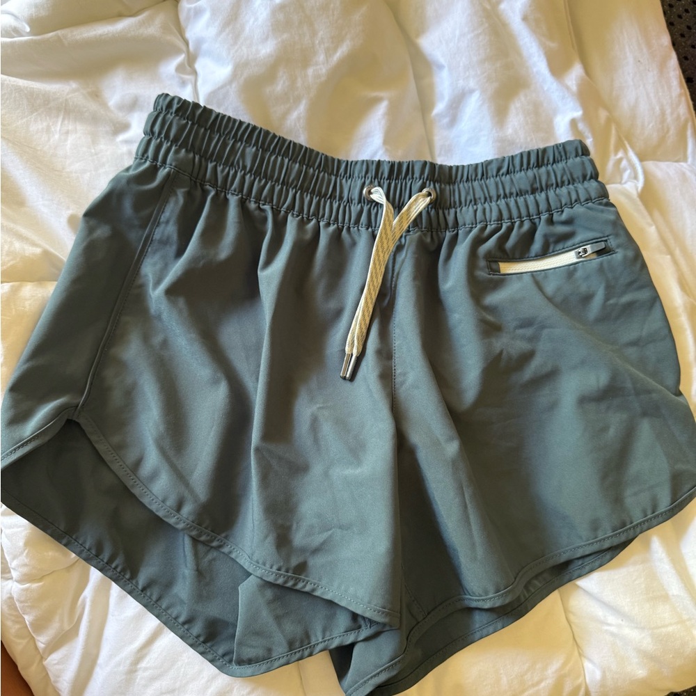 Women's Vuori Green Athletic Shorts